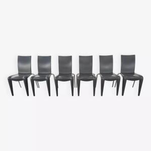 Suite De 6 Chaises Louis 20 Design Années 90 Par Philippe Starck Pour Vitra