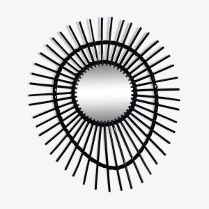 Rattan Sun Mirror