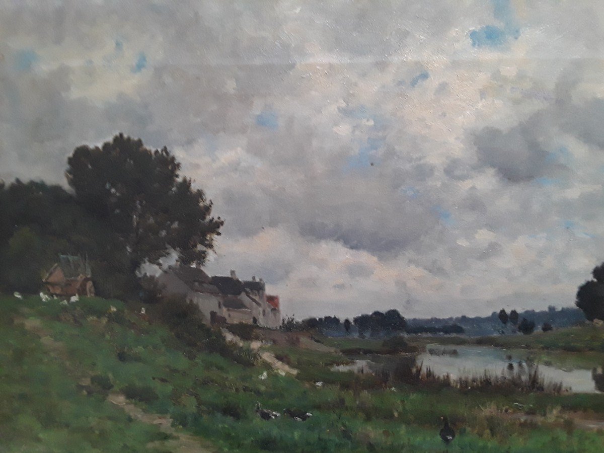 Victor Eugène Papeleu (1810-1880) ‘’Paysage’’-photo-2