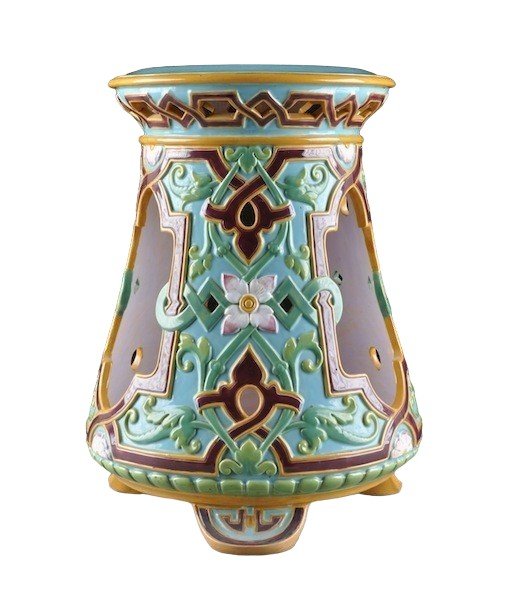 Majolica – Tabouret en barbotine signé Minton (circa 1870) 