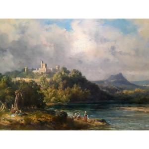 French School, 19th Century ''italian Landscape''