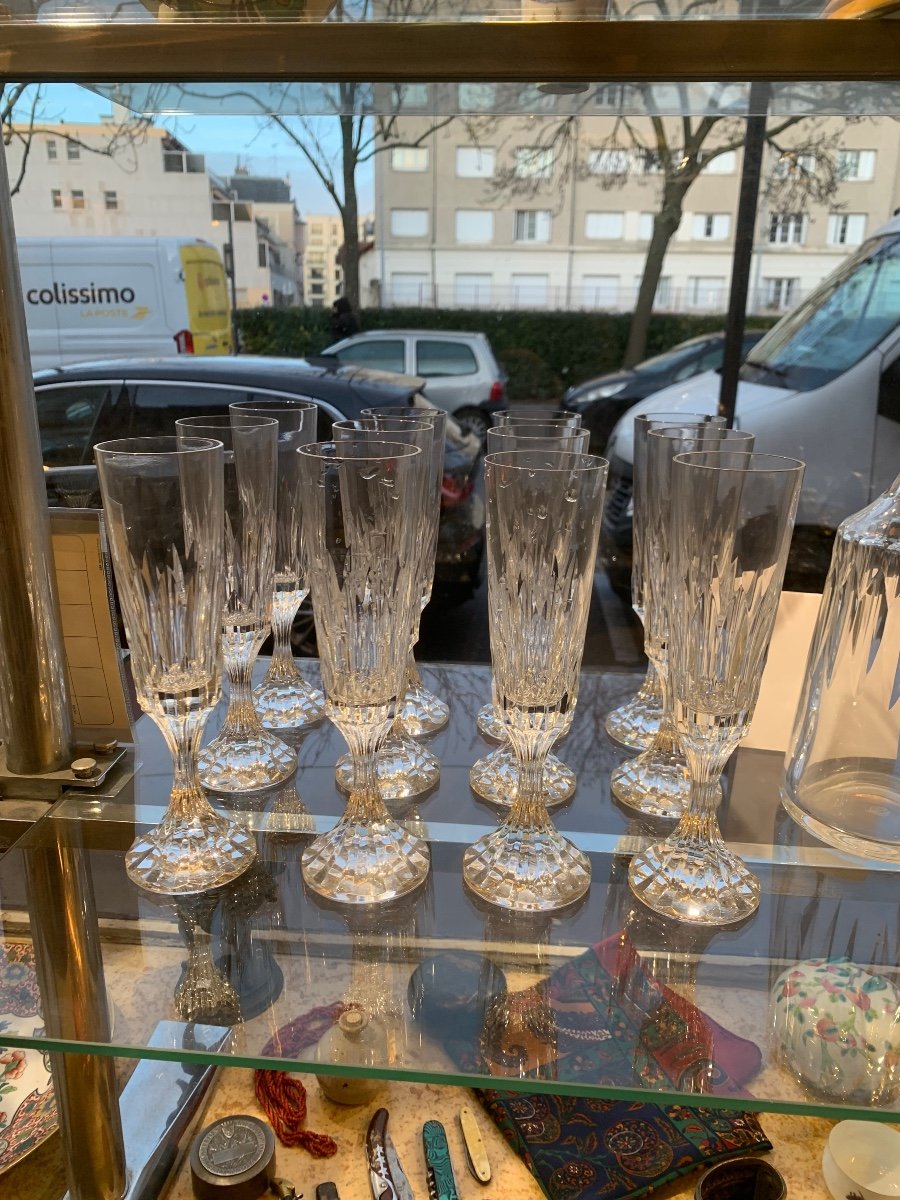 Ensemble De 48 Verres Baccarat Et 1 Carafe Modèle Assas-photo-3