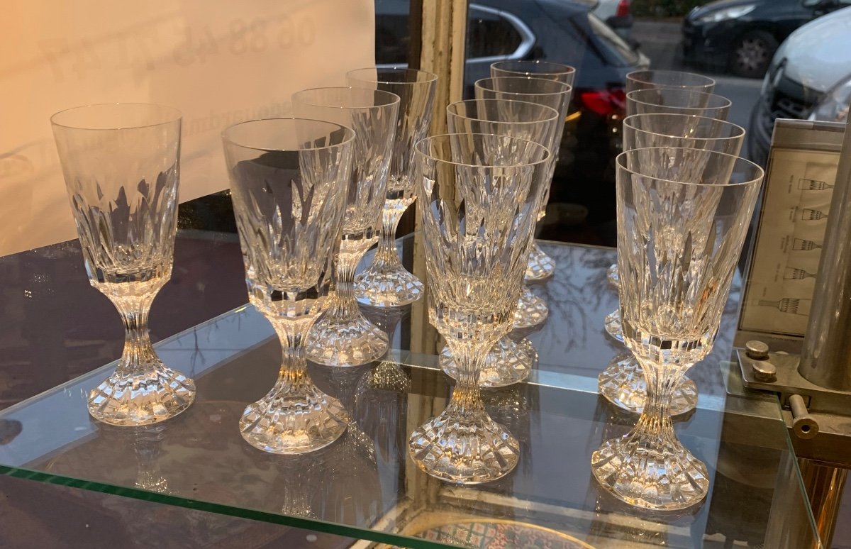 Ensemble De 48 Verres Baccarat Et 1 Carafe Modèle Assas-photo-2