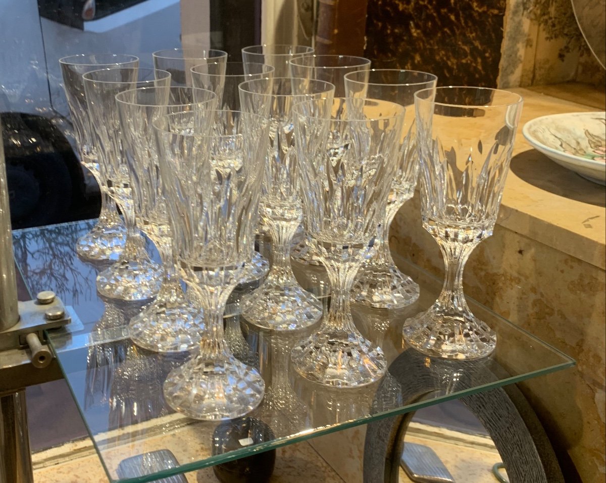 Ensemble De 48 Verres Baccarat Et 1 Carafe Modèle Assas-photo-3