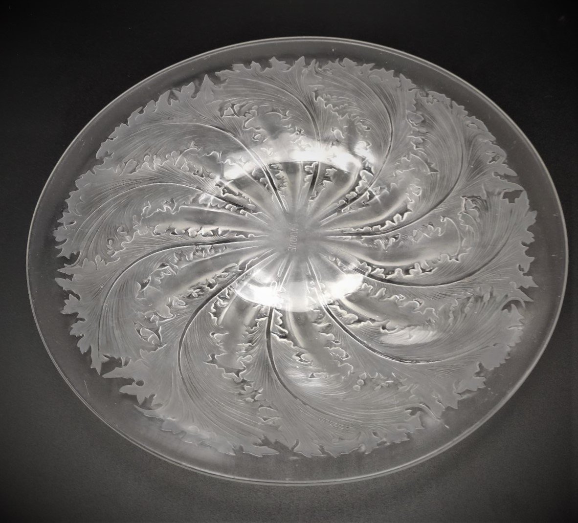 Lalique, Chicory Plate 1920s-photo-3