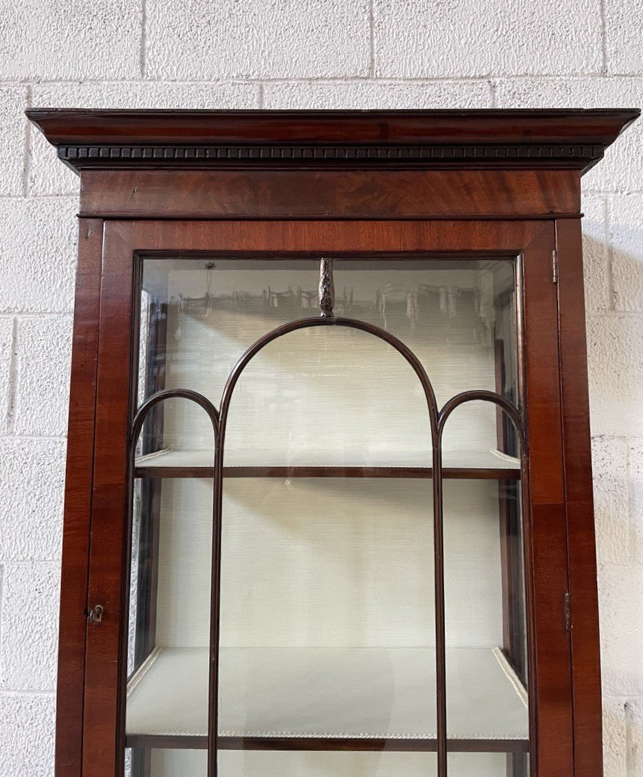 English Display Cabinet In Mahogany Wood, Early 1900s-photo-1