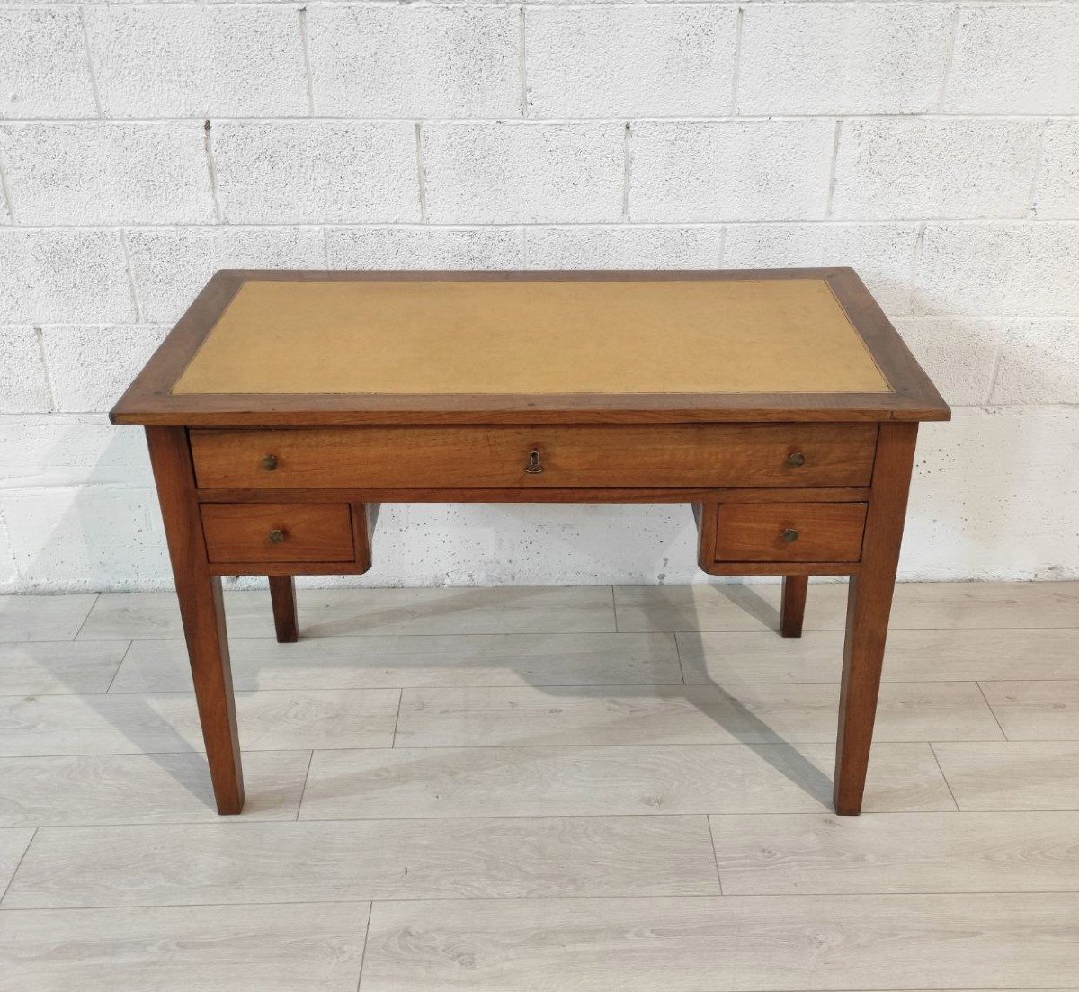 Directoire Style Walnut Wood Desk, Italy 18th Century.-photo-3