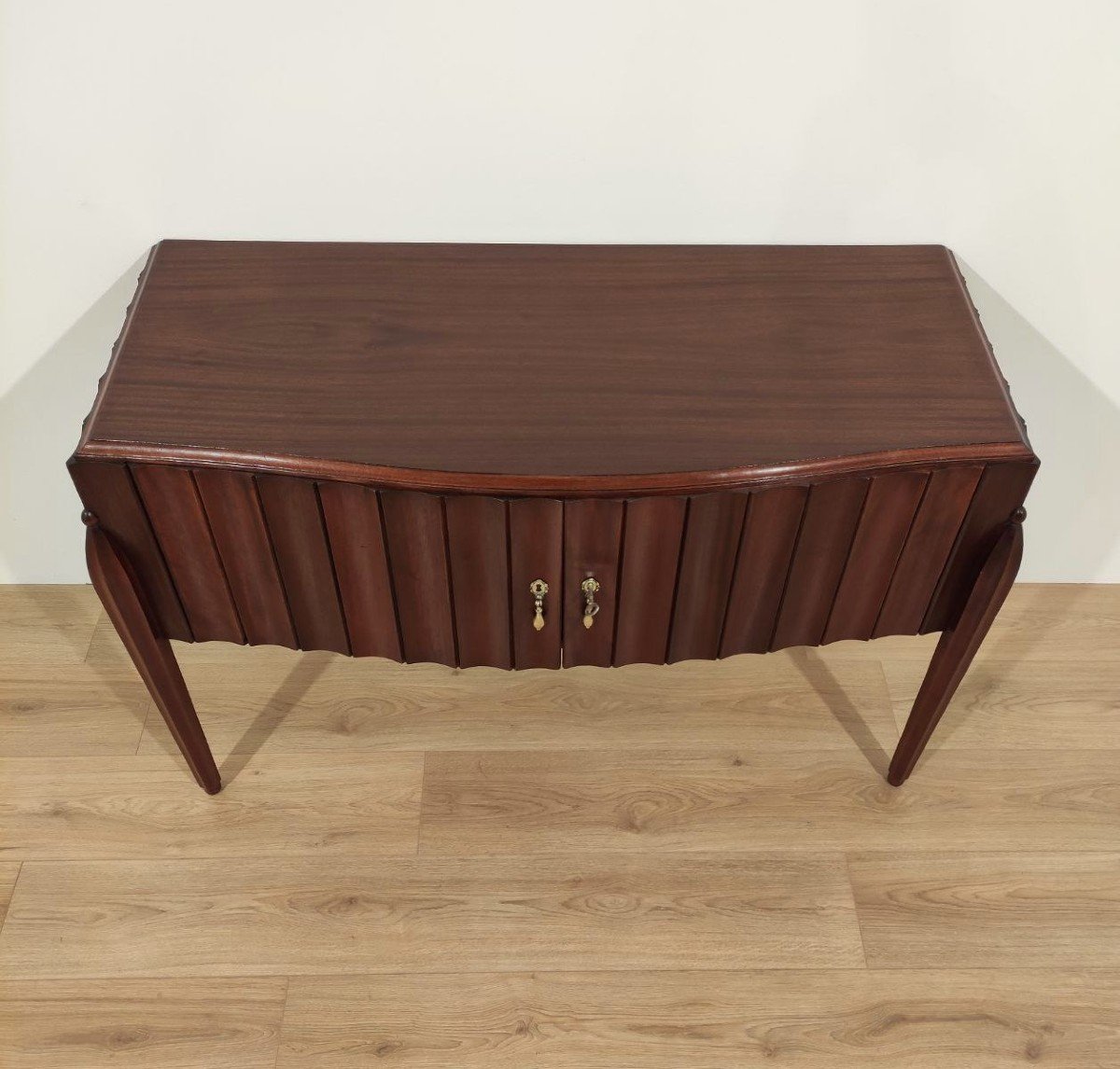 2-door Mahogany Sideboard Designed By Jacques E. Ruhlman, 1940s-photo-3