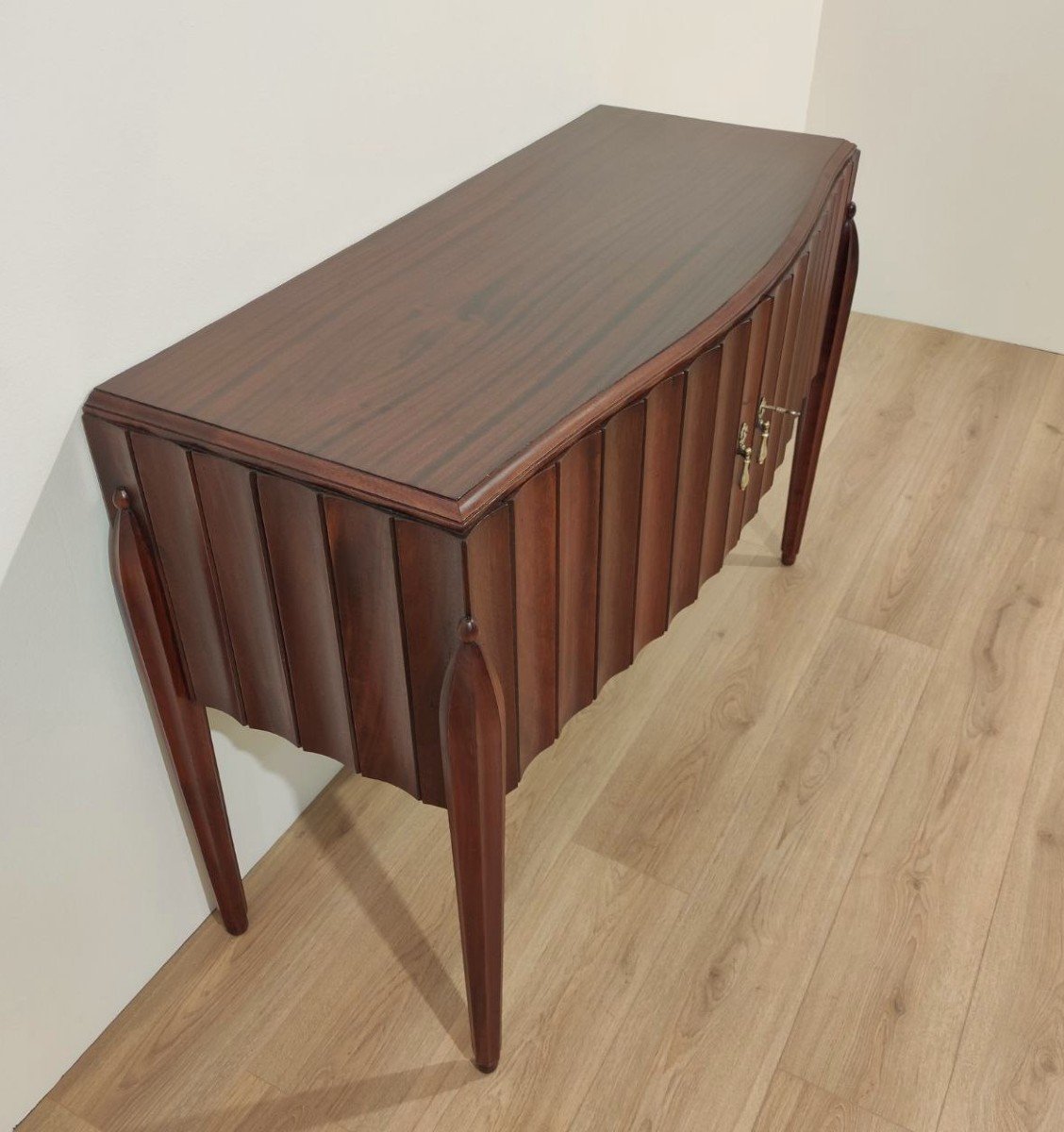 2-door Mahogany Sideboard Designed By Jacques E. Ruhlman, 1940s-photo-4