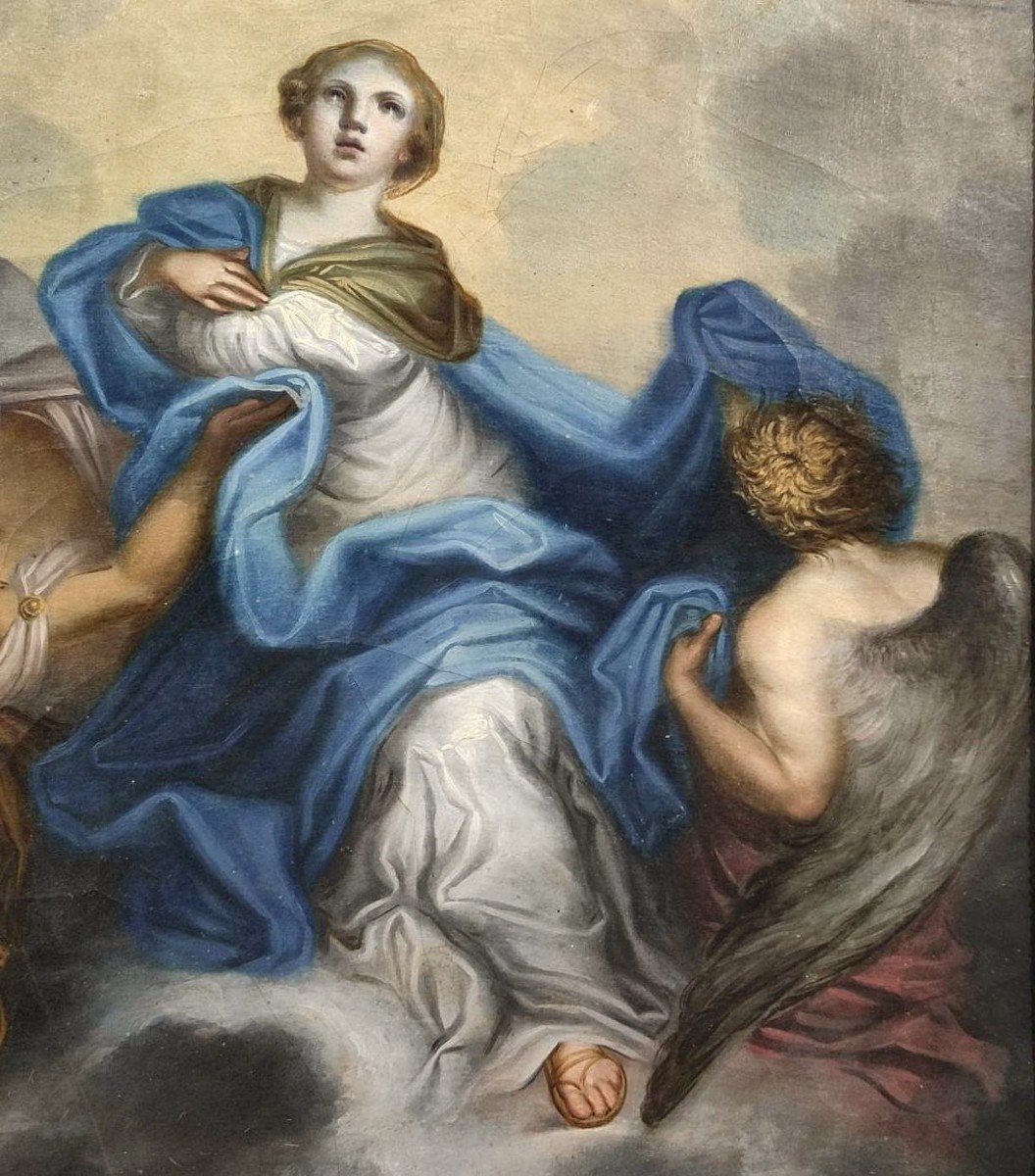 Assomption de la Vierge, huile sur toile, fin XVIIIe siècle.-photo-3