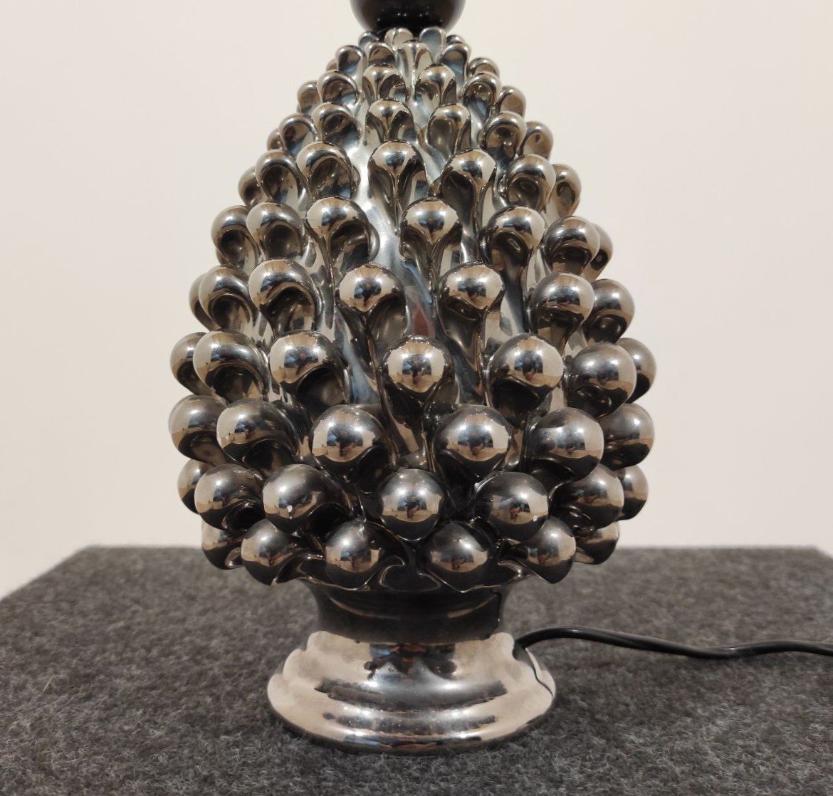 Pine Cone Table Lamp By Behrend Firenze From The 1960s-photo-2