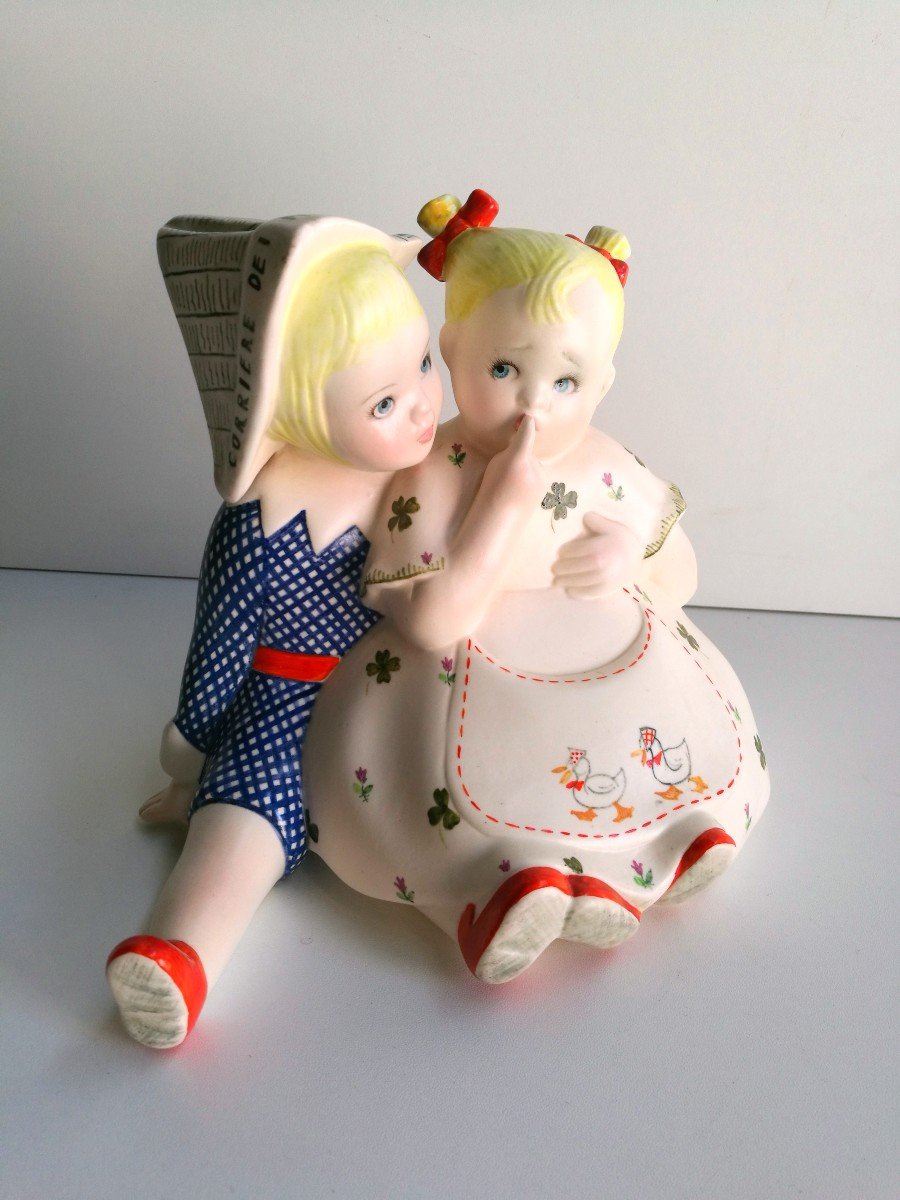 Lenci, Ceramic Children Couple 1939