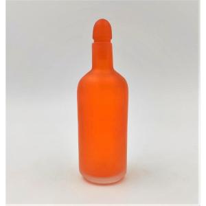 BOUTEILLE ORANGE 'VELATI' SÉRIE VENINI, 1992