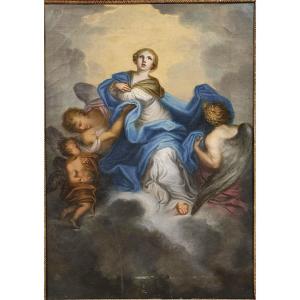 Assomption de la Vierge, huile sur toile, fin XVIIIe siècle.