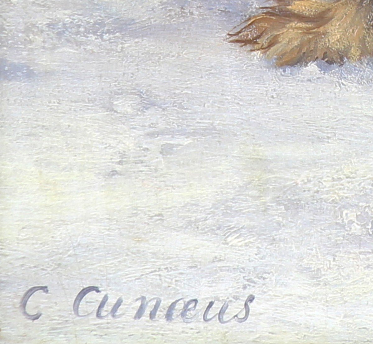 Huile Sur Panneau , Portrait De Chien Terrier Par Conradijn Cunaeus 19ème-photo-3