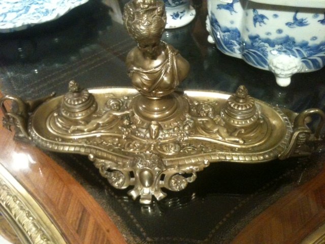 Decorative Double Inkwell