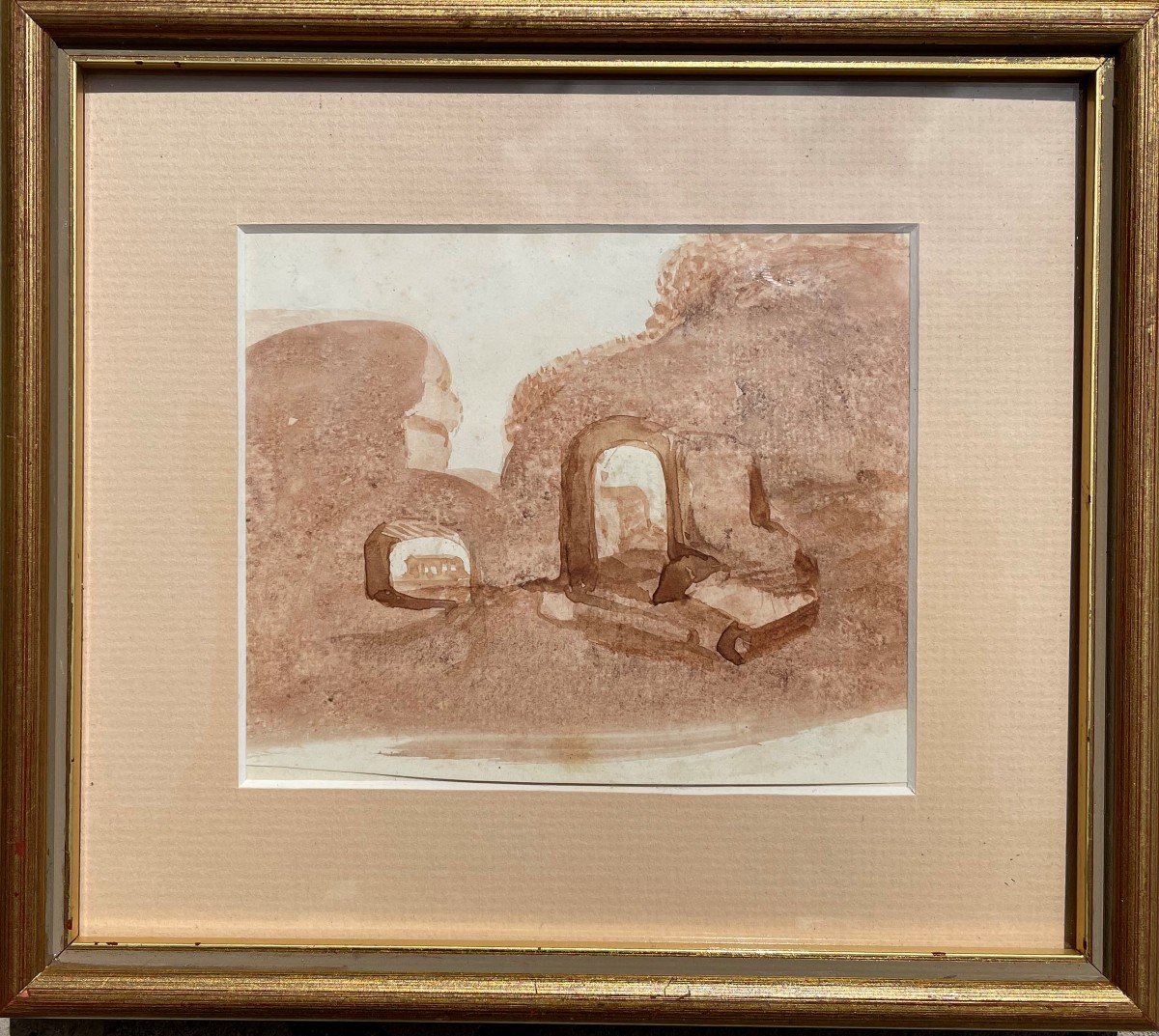 George Sand – Dendrite Original Watercolor-photo-2