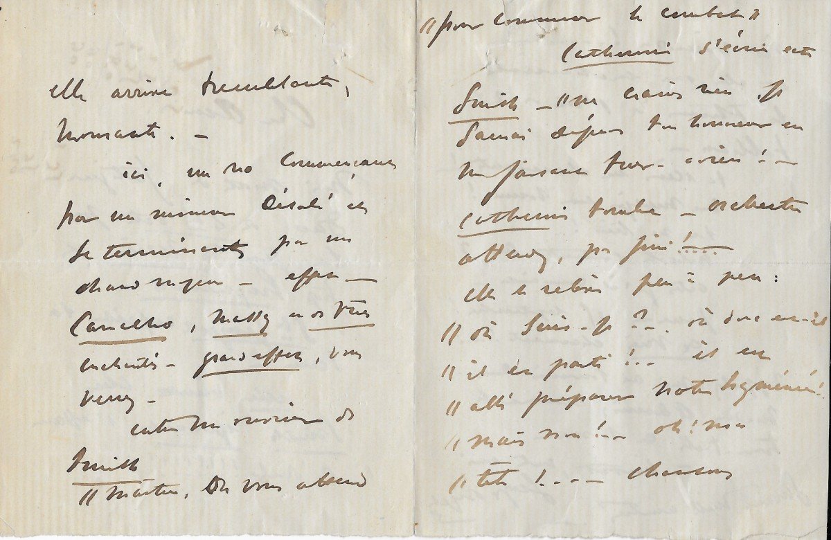 Georges Bizet – Lettre Autographe Signée-photo-2