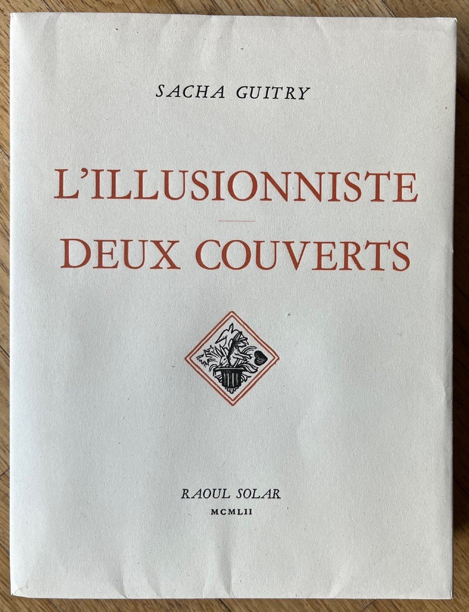 Sacha Guitry - Signed Book - Theater - The Illusionist Two Place Settings