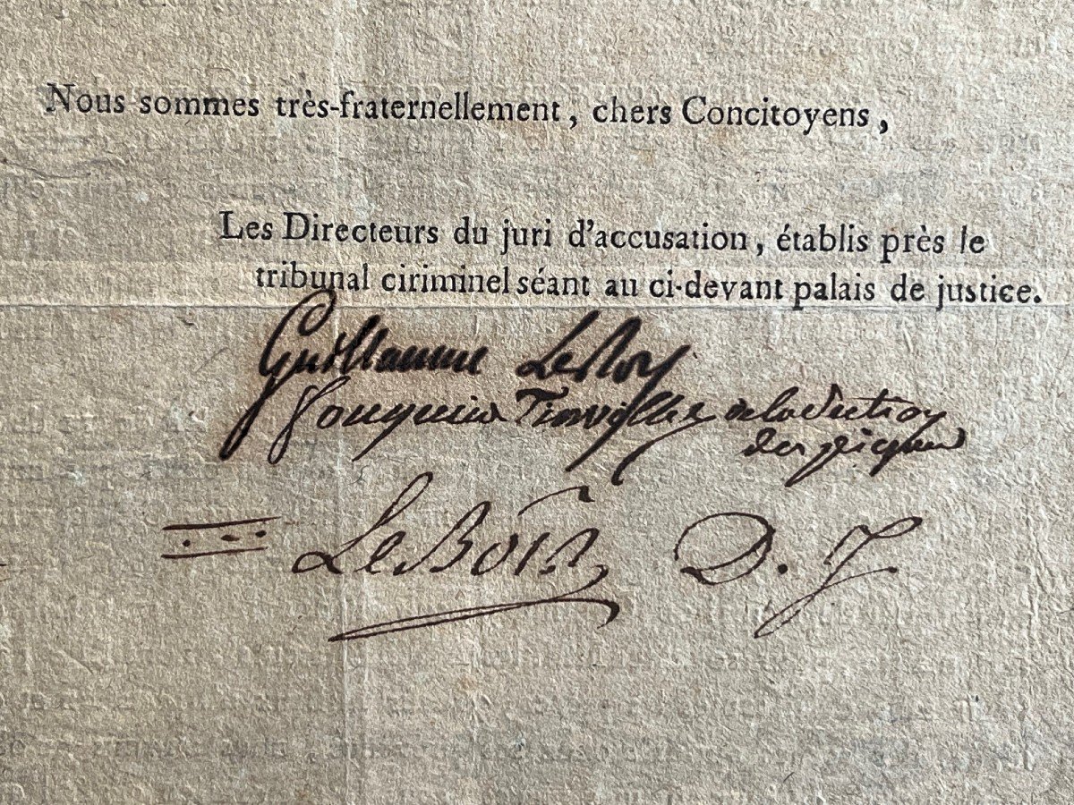 Antoine-quentin Fouquier Tinville – Signed Document - French Revolution