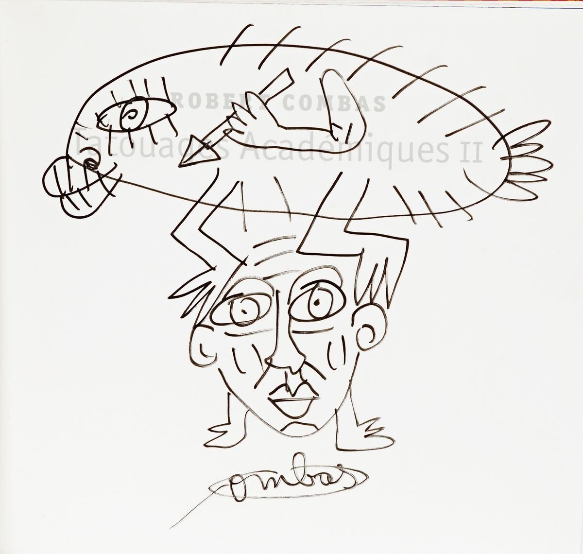 Robert Combas - Dessin Original Signé