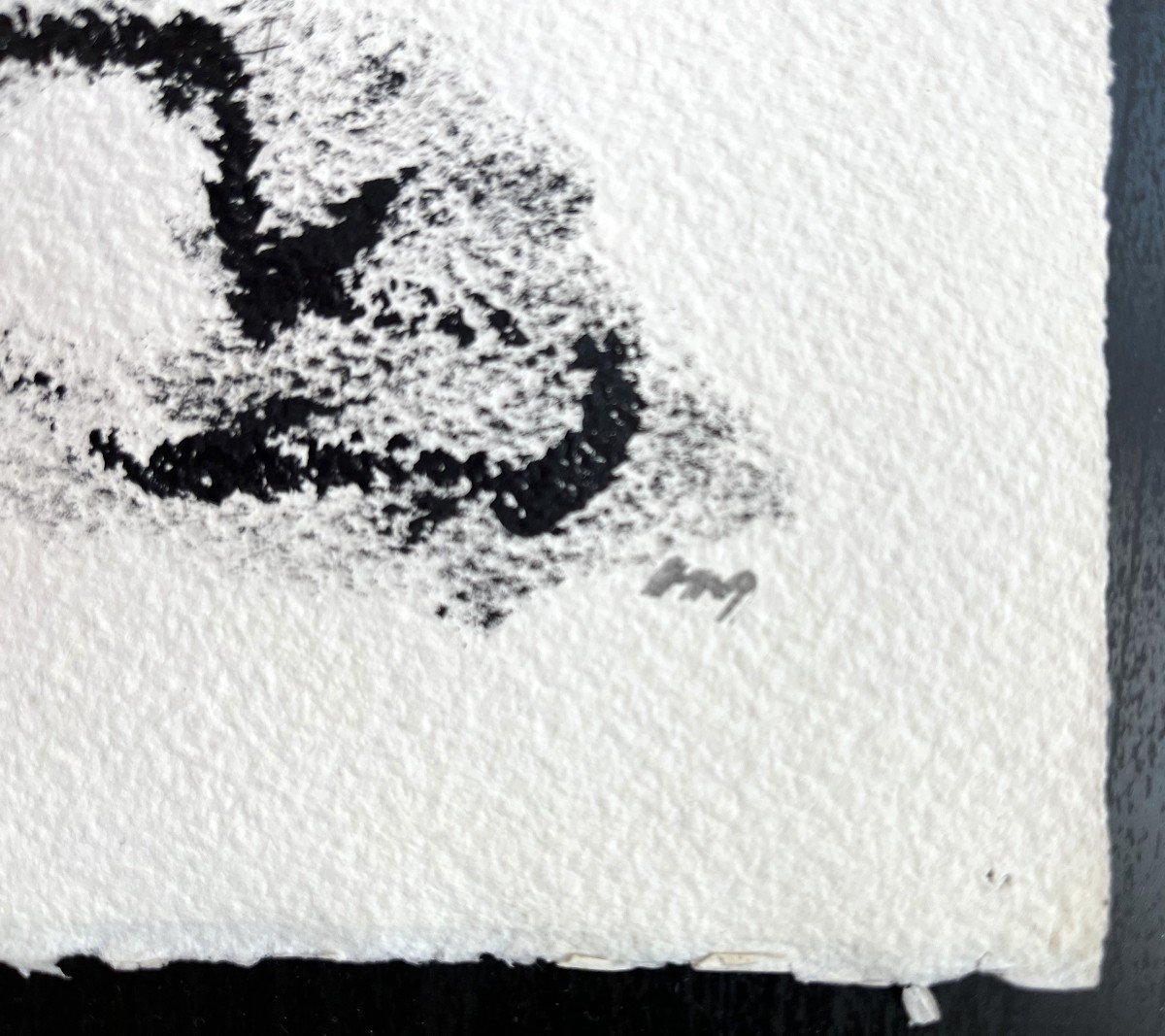 Henri Michaux - Dessin Original Signé-photo-2