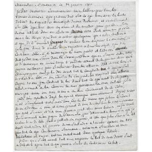 Le Marquis De Sade – Lettre Autographe Signée