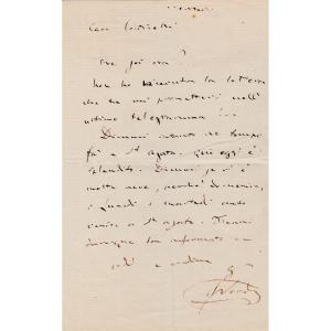 Giuseppe Verdi – Lettre Autographe Signée