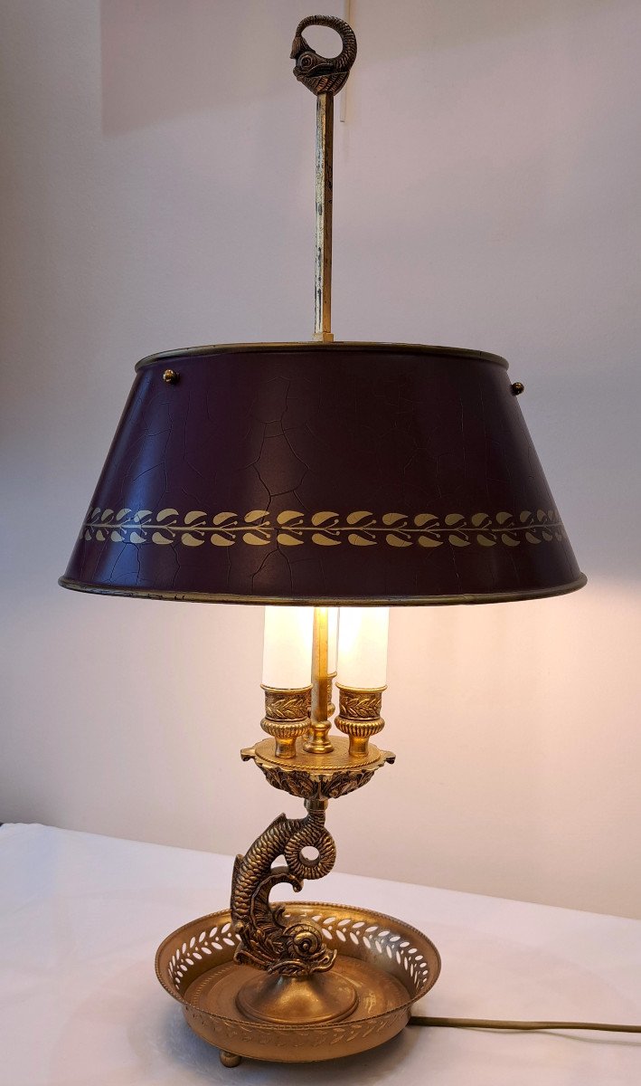 Lampe Bouillotte 3 feux De Style Empire