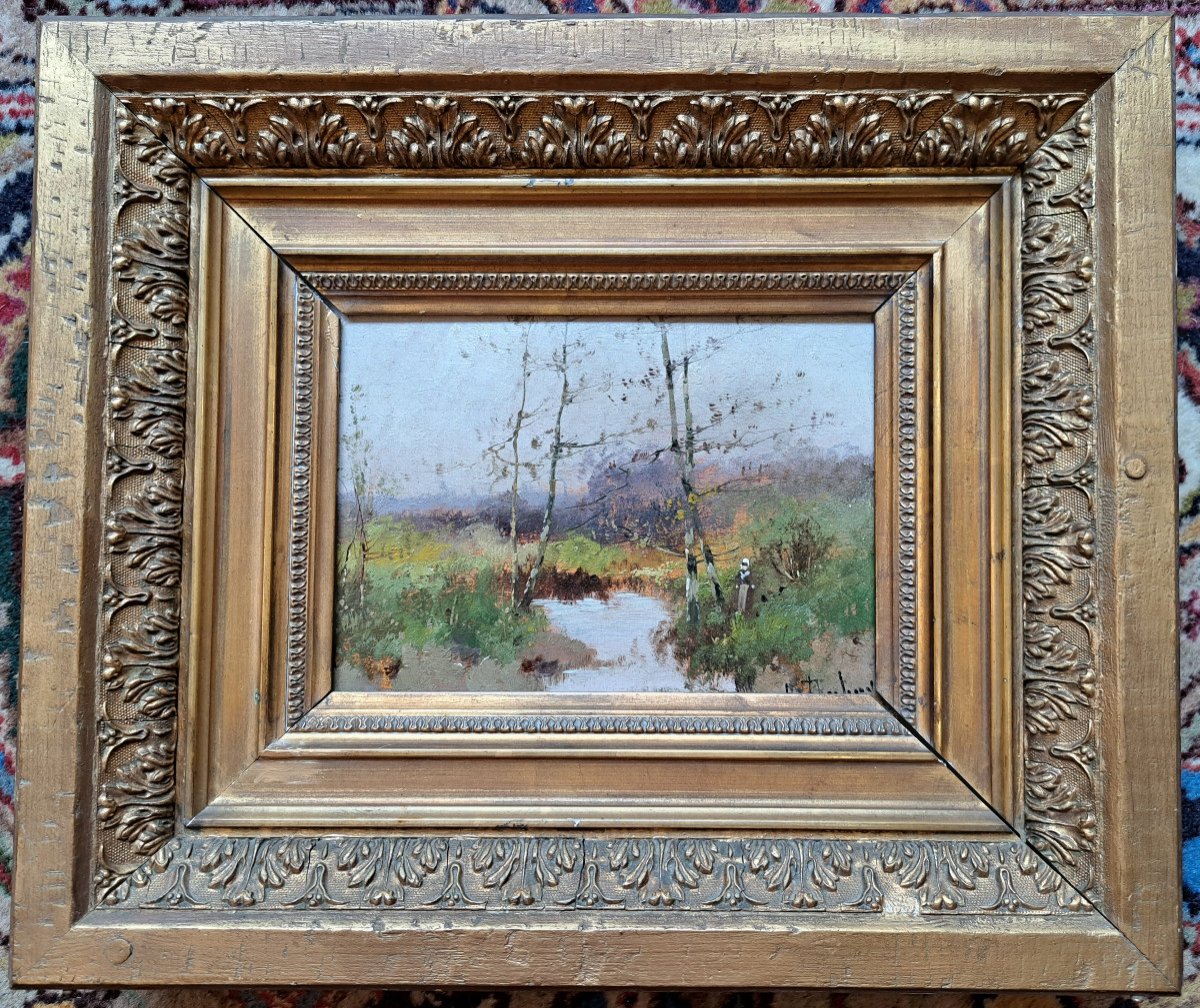 Eugène Galien-laloue Alias Léon Dupuy - Landscape At The River