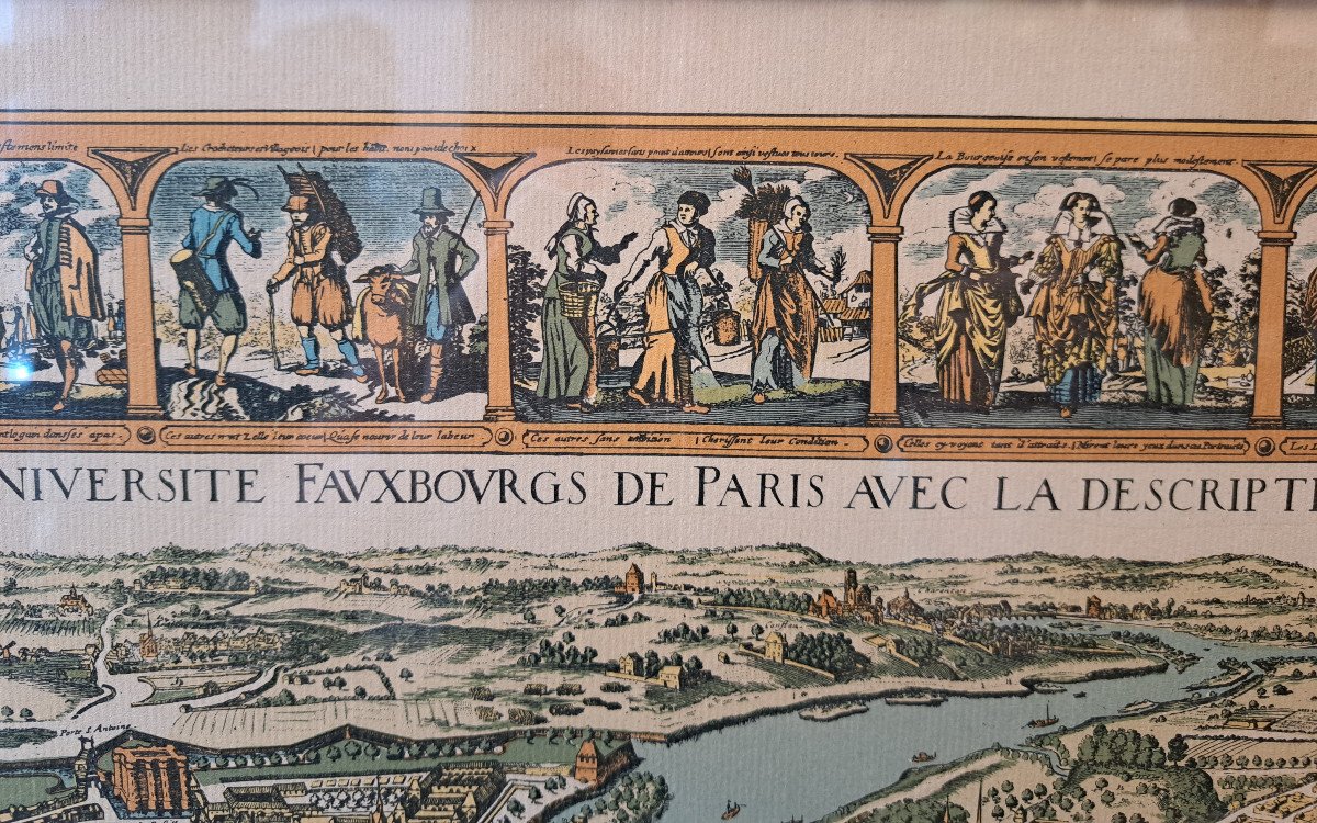 Paris En 1630 – Carte De La Ville De Paris D’après Melchior Tavernier-photo-4