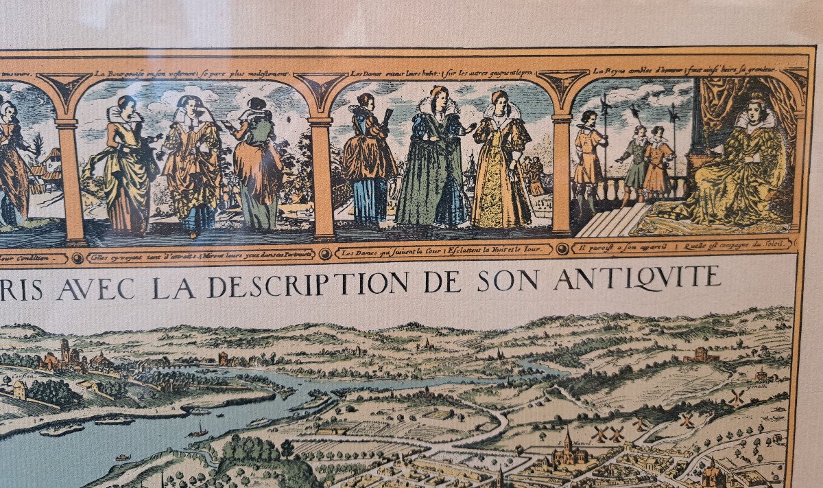 Paris En 1630 – Carte De La Ville De Paris D’après Melchior Tavernier-photo-1