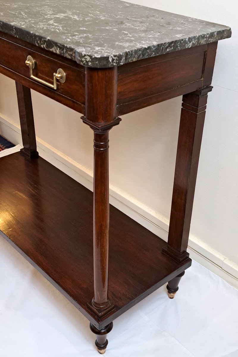 Louis XVI Style Mahogany Console - Early 19th Century-photo-2