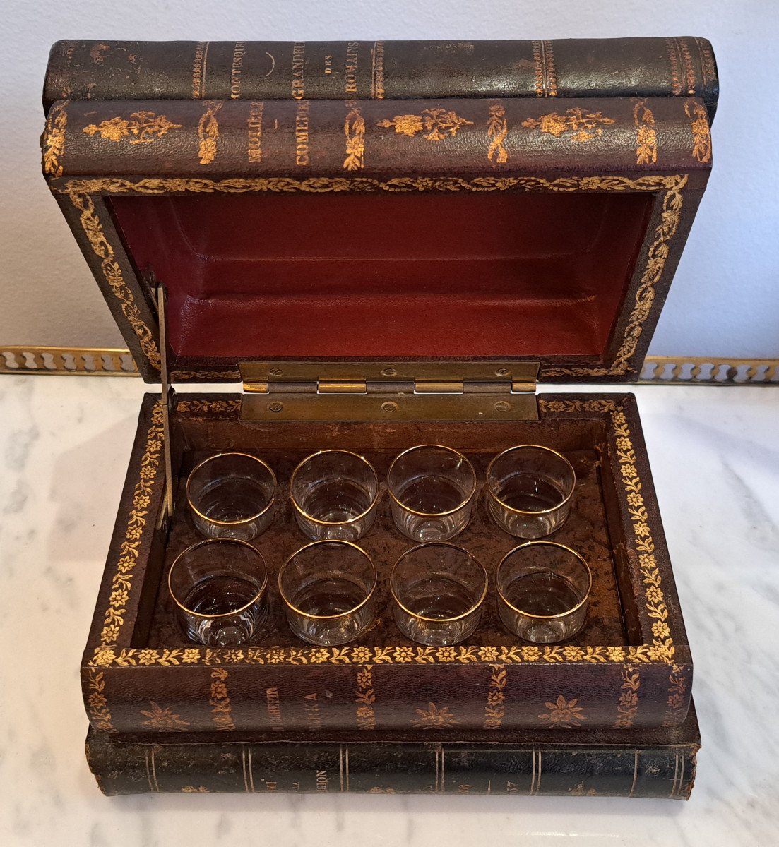 Trompe L’oeil Liquor Cellar Stack Of Fake Books