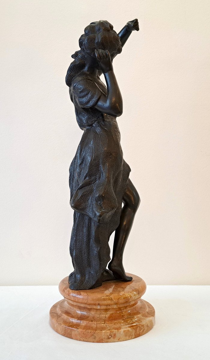 Grand bronze d'une Jeune Danseuse d'après H. Moreau 47 cm-photo-2