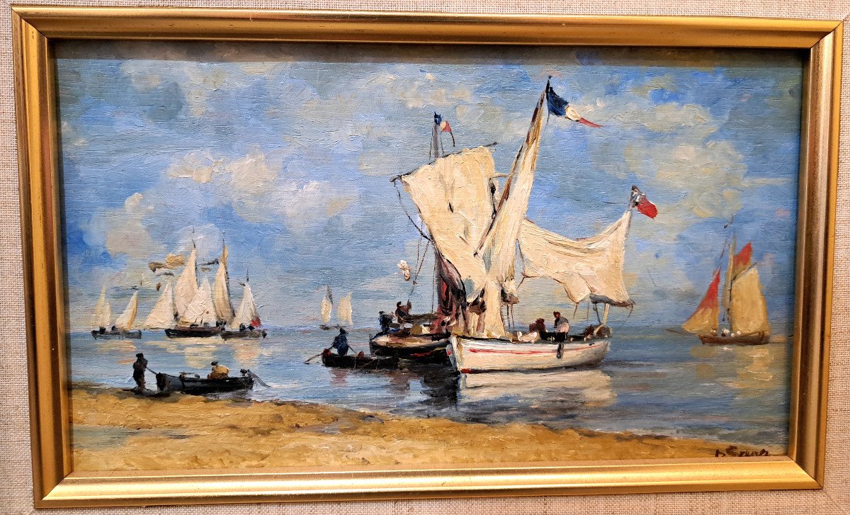 D’après Eugène Boudin – Voiliers