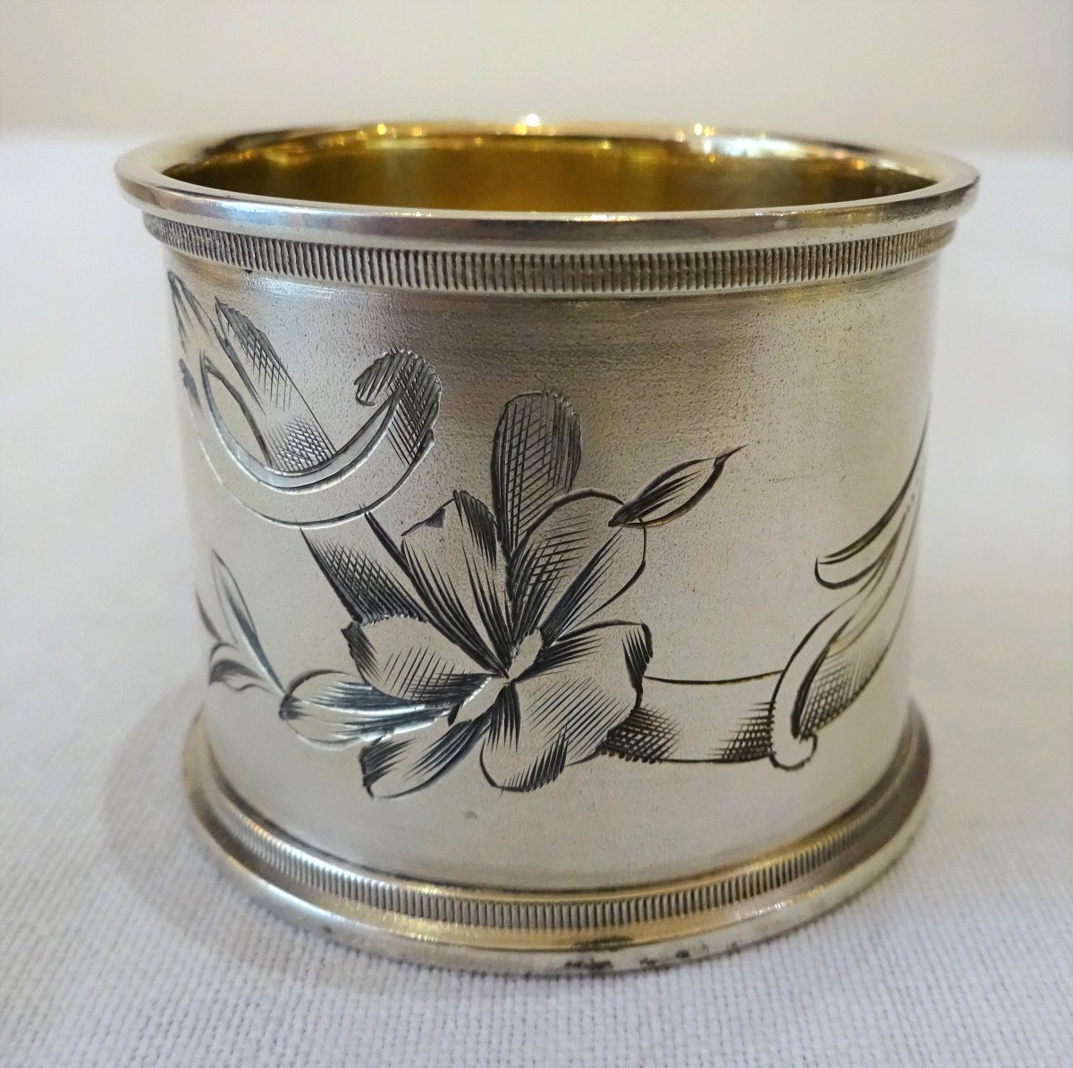 Russian Sterling Silver Napkin Ring Circa 1900