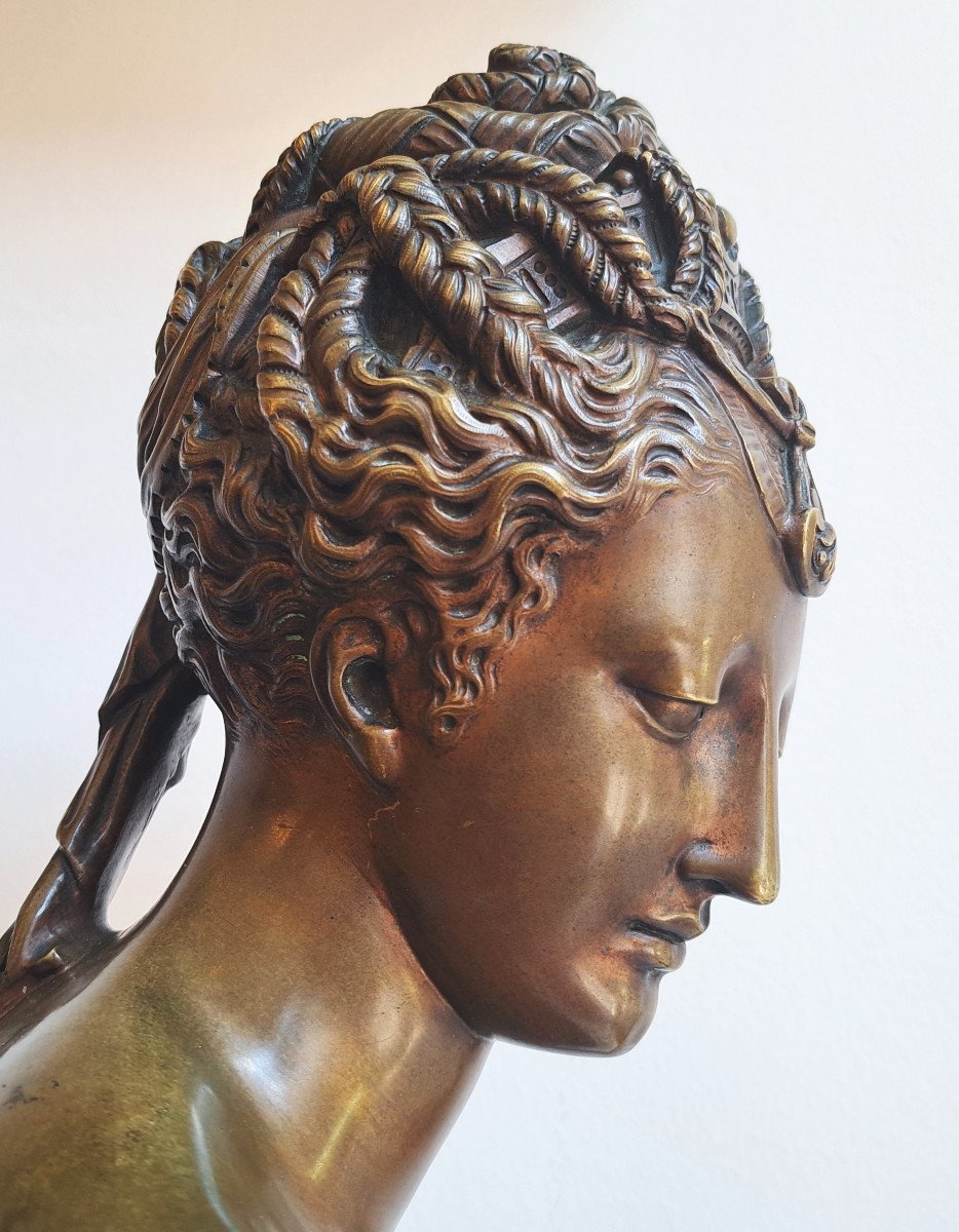 After Jean Goujon – Bronze By Diane De Poitiers-photo-1