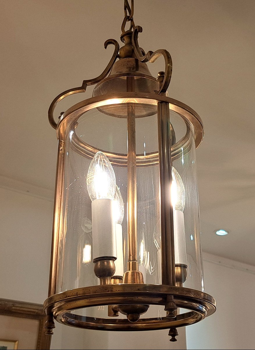 Three-light Bronze Hall Lantern – Diameter: 20 Cm-photo-3