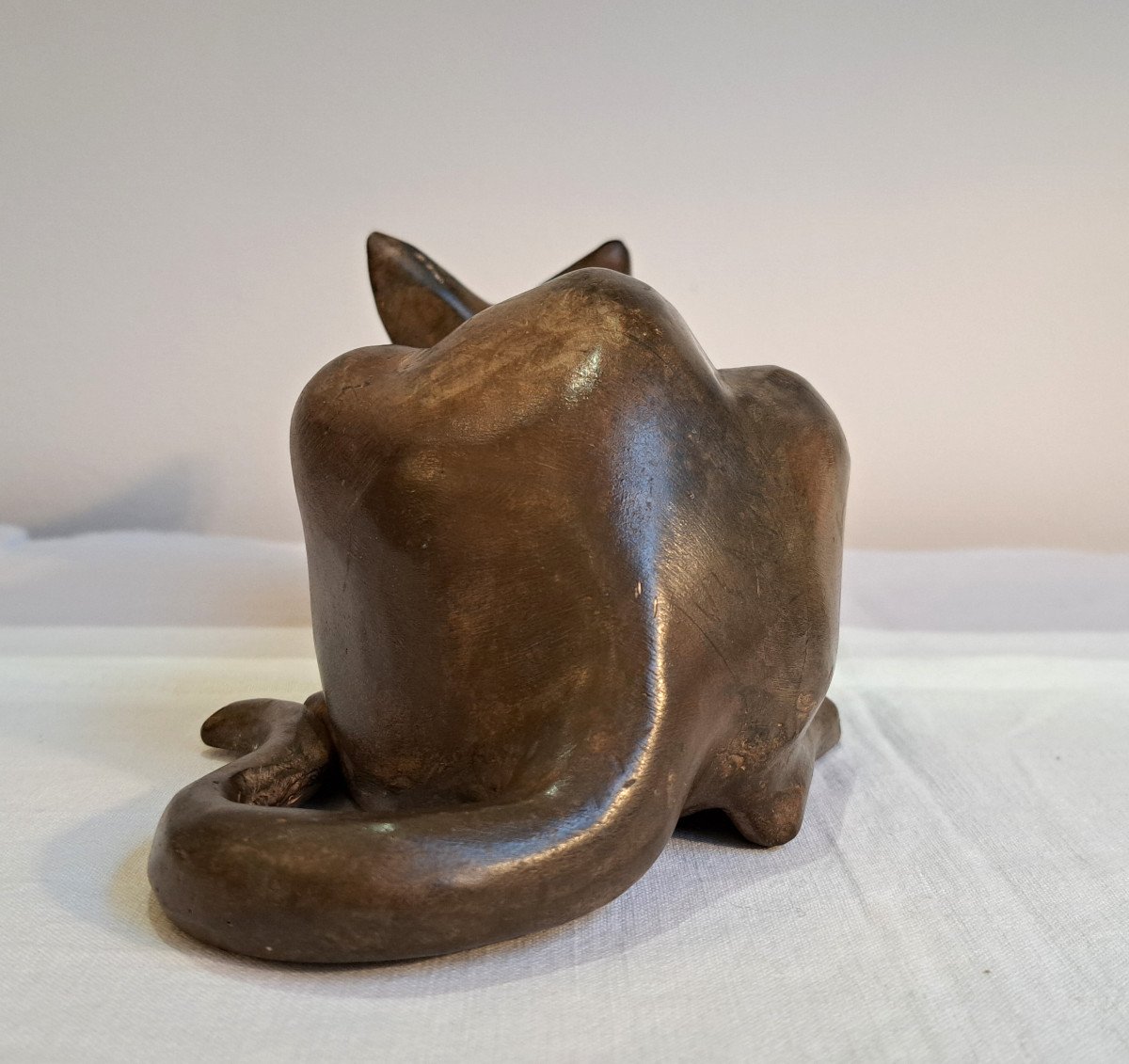 Bronze Cat By Pierre Chenet-photo-6