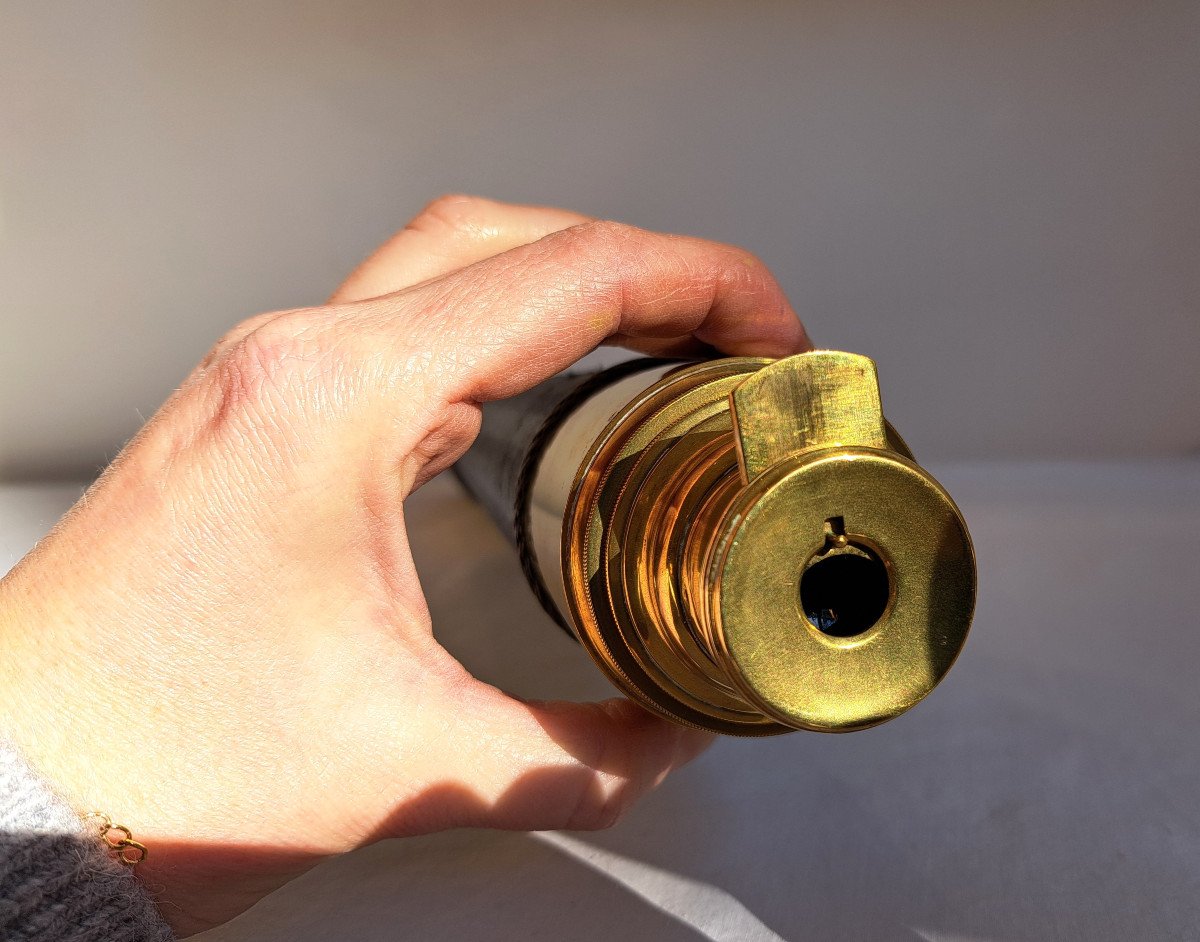 19th Century Brass Marine Telescope-photo-3