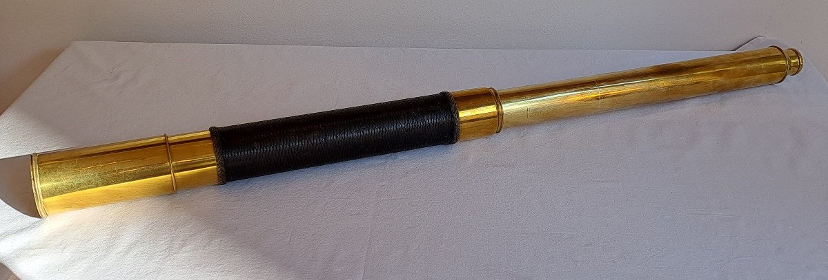 19th Century Brass Marine Telescope-photo-3