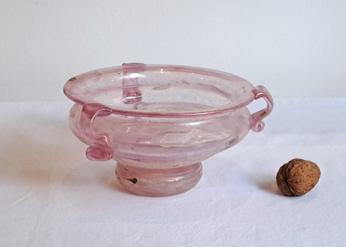 Murano – Pink Glass Cup “a Scavo”-photo-2