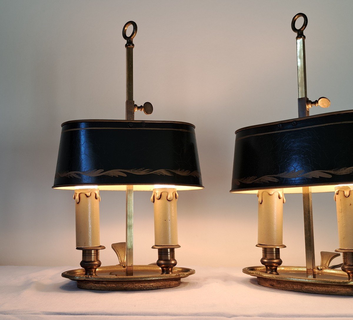 Pair Of Small Hot Water Bottle Lamps-photo-2