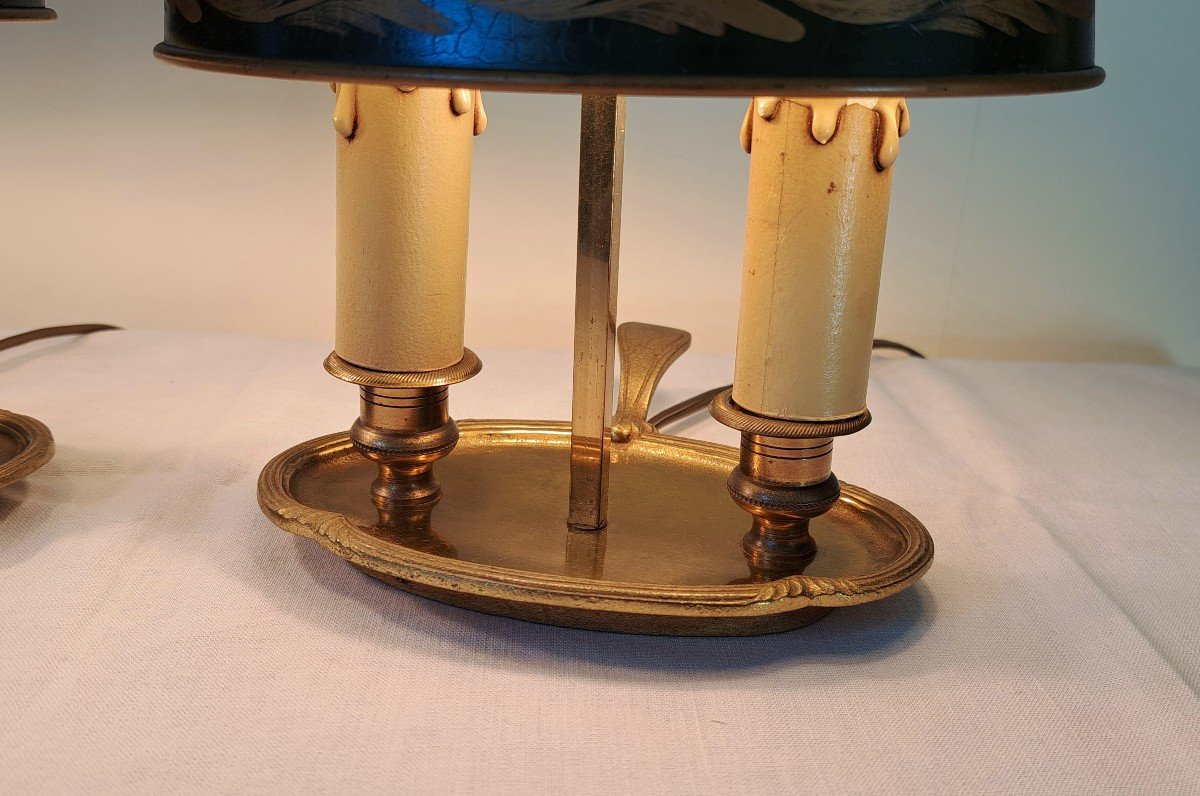 Pair Of Small Hot Water Bottle Lamps-photo-3