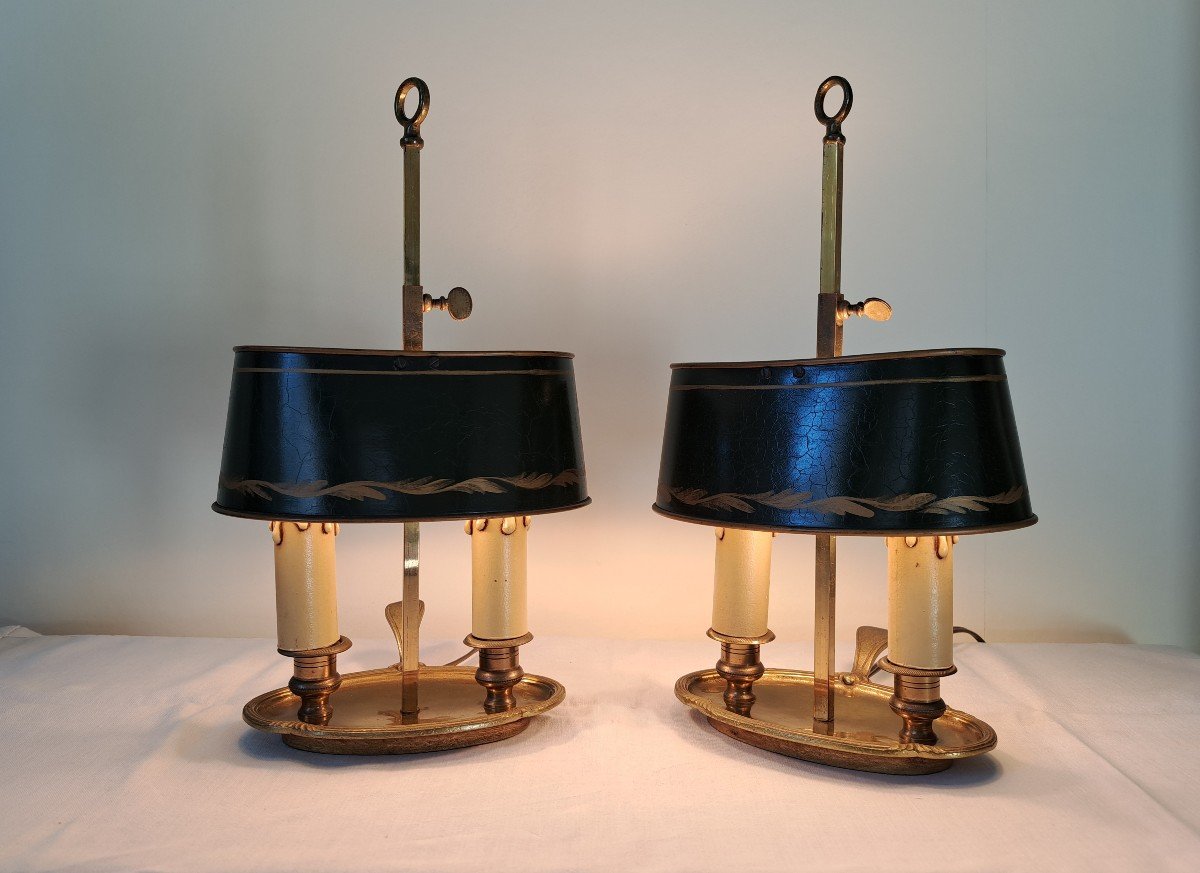 Pair Of Small Hot Water Bottle Lamps