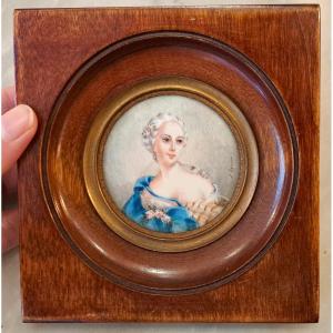Miniature – Portrait De la Marquise de Pompadour