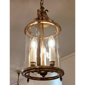 Three-light Bronze Hall Lantern – Diameter: 20 Cm