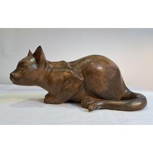 Chat En Bronze De Pierre Chenet