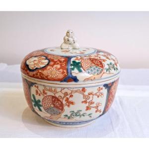 Pot Couvert En Porcelaine Imari